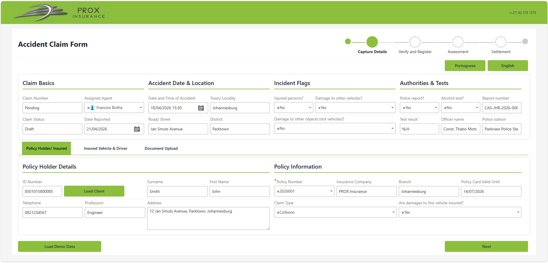Claim Form - Policy Holder